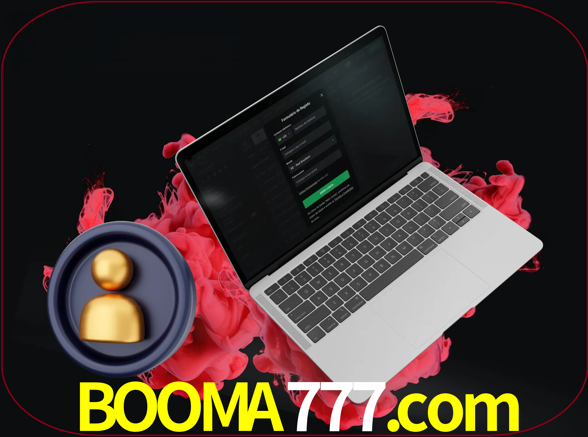 No cabeçalho do site booma777, clique no botão que o levará a um formulário especial onde terá de introduzir as suas informações actuais.