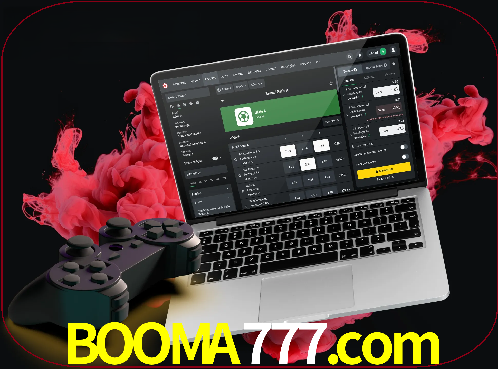 Visite a secção especial de jogos de vídeo em booma777 para descobrir em que jogos pode apostar e ganhar muito dinheiro.