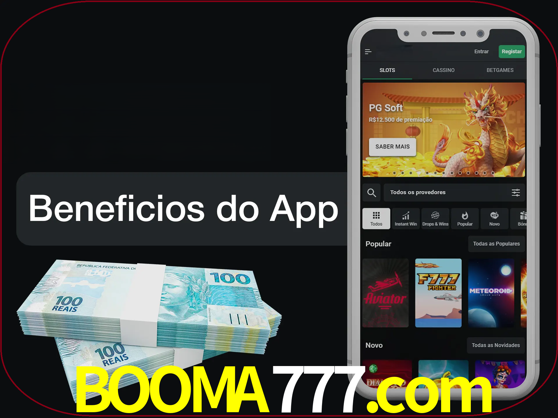 Obtenha todos os benefícios usando o aplicativo.