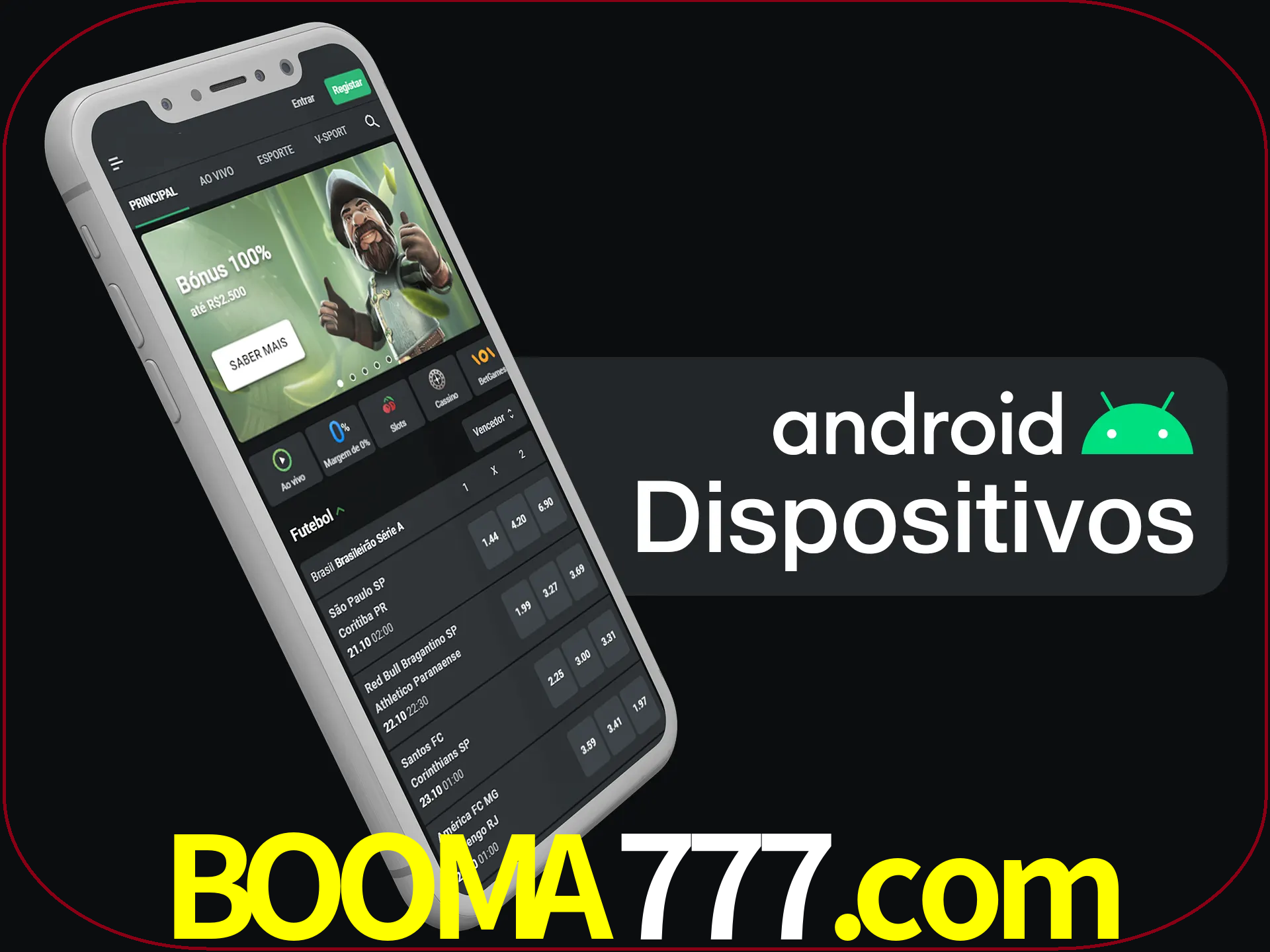 O aplicativo suporta a maioria de todos os dispositivos Android.