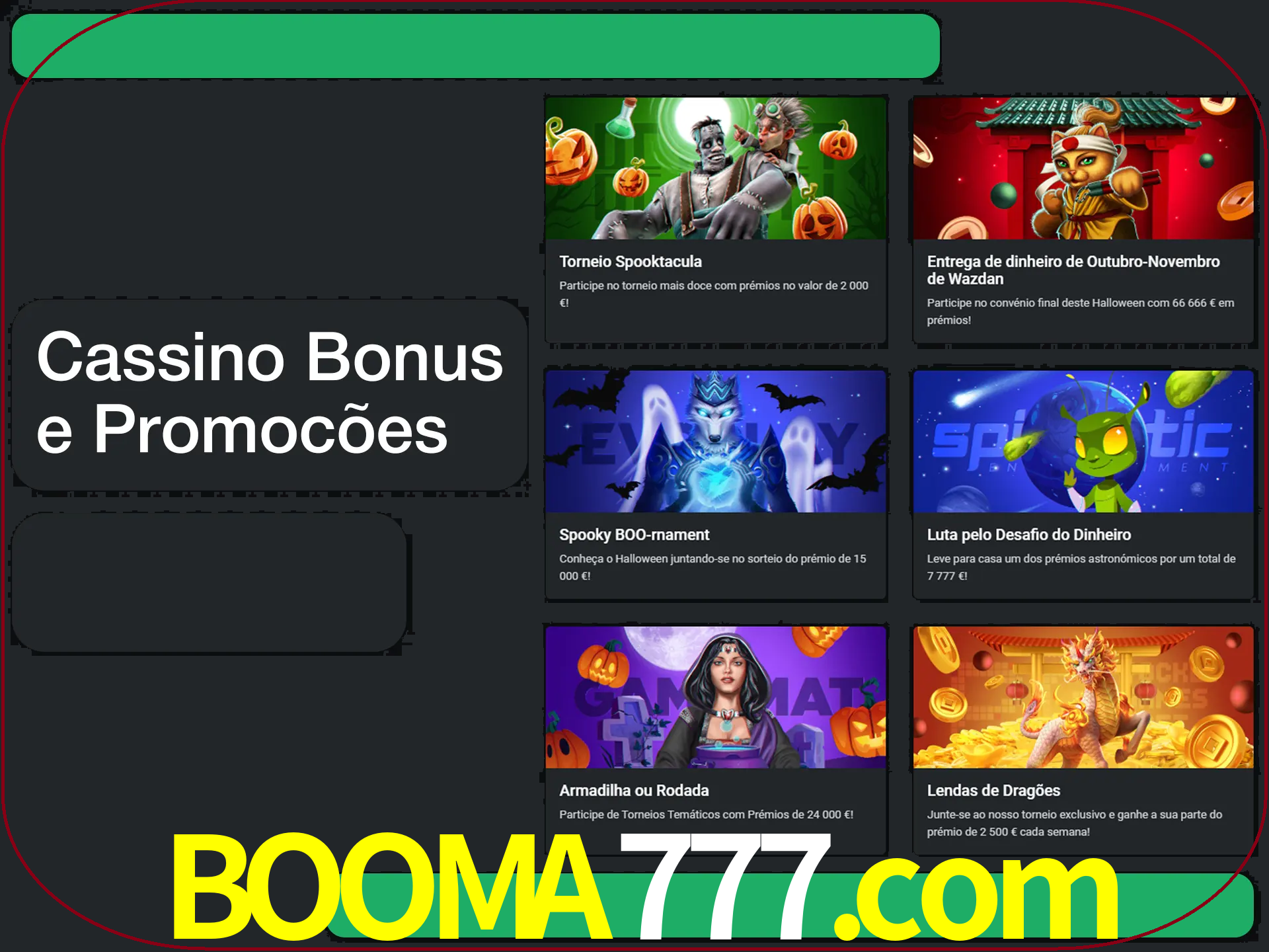 Verifique se há novos bônus de cassino para reivindicar.
