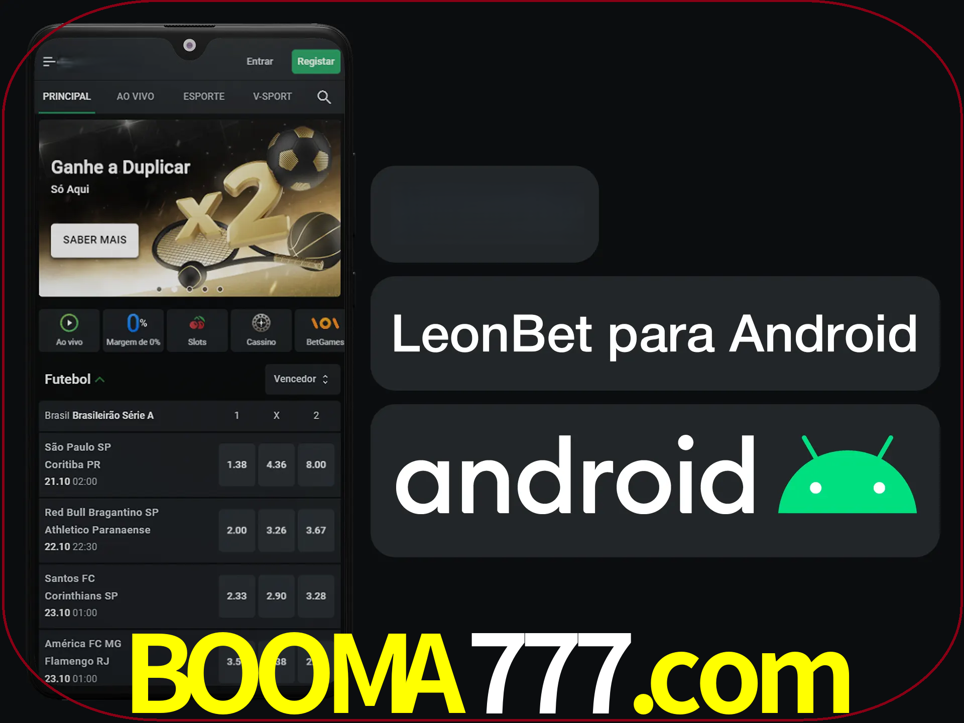 Adquira sua versão poket de LeonBet.