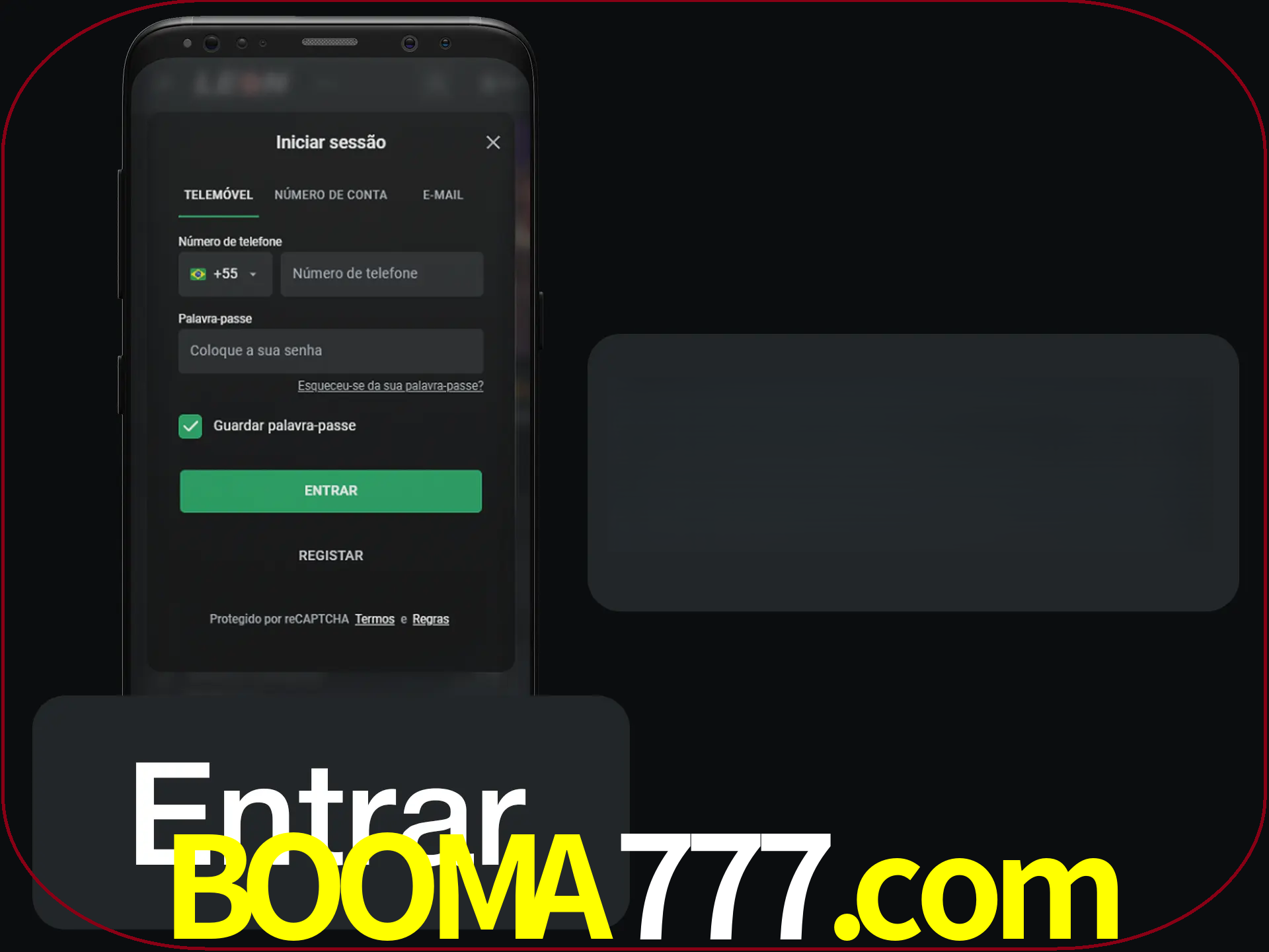 Faça o login para começar a apostar e jogar no cassino.