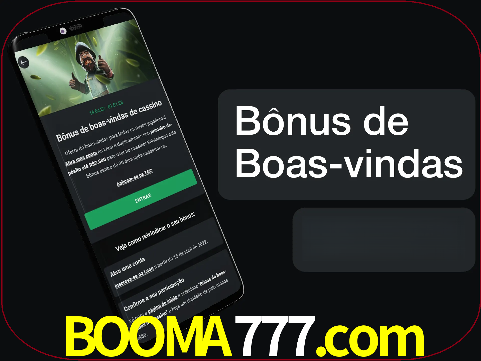 Não se esqueça de usar o bônus de boas-vindas.
