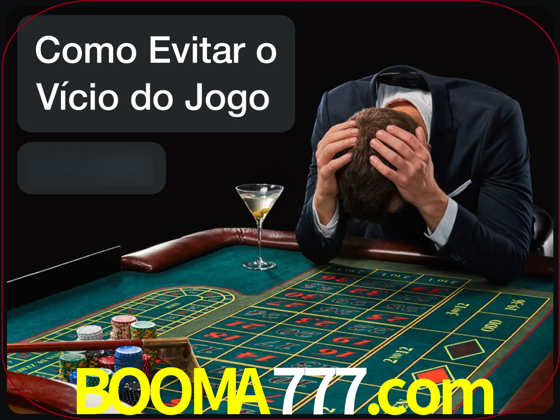 Você é responsável por cada uma de suas apostas.